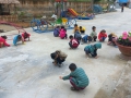 Hoạt động góc, chơi ngoài trời - một trong những hoạt động các bé lớp 5 tuổi A yêu thích nhất ở trường mầm non Hữu Sản